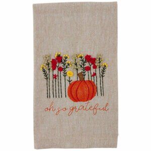 Mud Pie Grateful French Knot Towel/NWT